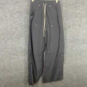Sumwon EST.23 Black Wide Leg Nylon Track Pants Streetwear Techwear Small